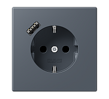 Розетка 2K+З USB Typ A Jung LC1520-18A262