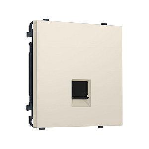 Комплект механизма компьютерной розетки SIGMA Бежевый матовый RJ-45 экранированной с/ш QUANT PRO Ambrella Volt MS332005 (SP3320, PR185)