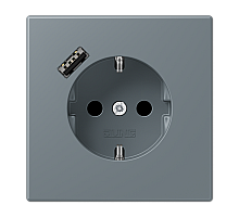 Розетка 2K+З USB Typ A Jung LC1520-18A251