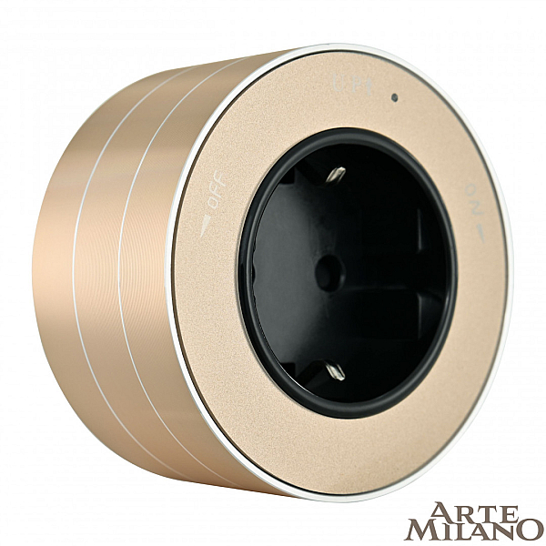 Трековая розетка Arte Milano Am-track-sockets 380011TS/ES Gold