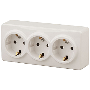 Розетка 2P+E Schuko со шторками Эра 11-2209-02 Б0020704