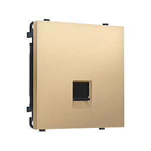 Комплект механизма телефонной розетки SIGMA Золото Мягкое касание RJ-11 Ambrella Volt MS892030 (SP8920, PR190)