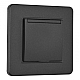 Комплект розетки с/з и шторками, защитной крышкой и рамкой Arte Milano SET16-1-41-1 black
