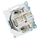 Розетка компьютерная 2-местная RJ-45 (механизм) Stekker GLS00-7109-06 Катрин, графит 50008