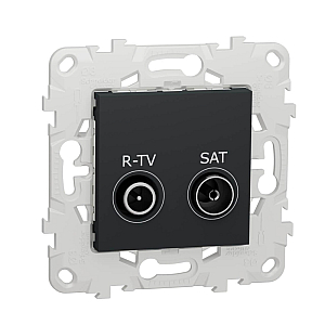 Розетка R-TV/SAT проходная Schneider Electric Unica New NU545654