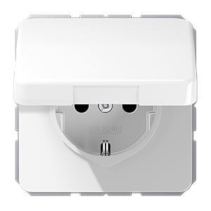 Розетка штепсельная Schuko Jung CD1520BFKLWW