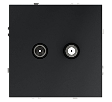 Розетка телевизионная Voltum S70 VLS060407 (графит)