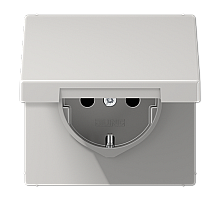 Розетка Schuko с крышкой Jung LS1520BFKLLG