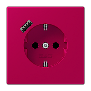 Розетка 2K+З USB Typ A Jung LC1520-18A230