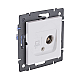 Розетка двойная TV (мама) + RJ45 Cat.6, белый матовый Kollinger REA-021WM для Aspekt, Eleganz, Reflex