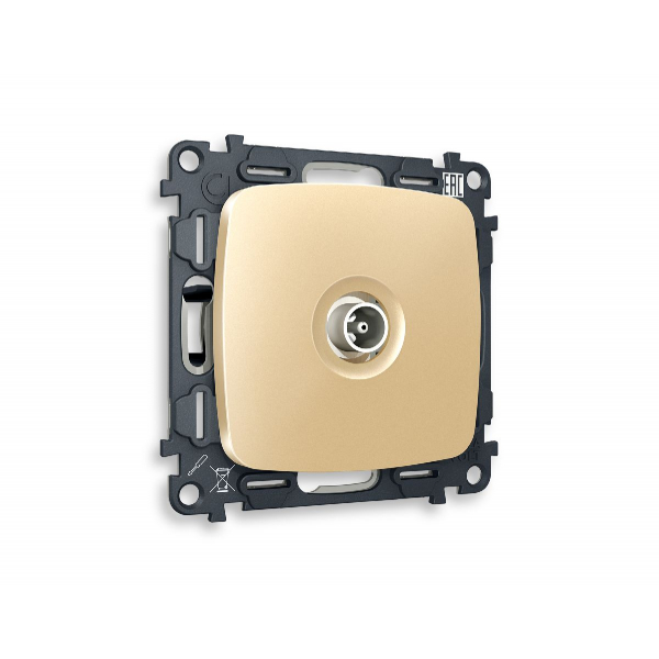 Комплект механизма TV розетки оконечной 50-870 MHz 1dB Ambrella Volt Omega MO613010 Комплект механизма TV розетки оконечной 50-870 MHz 1dB Ambrella Volt Omega MO613010