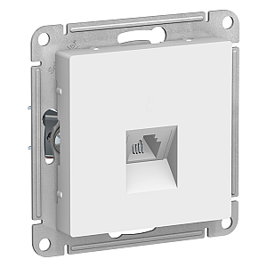 Розетка телефонная RJ11 Systeme Electric AtlasDesign Белый ATN000181