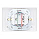 Розетка 2П+З двойная с защ. шт. и крышкой скрытой установки 16А 250В IP44, белая (керамика) 'Дельта' 477224