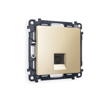 Комплект механизма компьютерной розетки RJ-45(8P8C) CAT6 со шторкой Ambrella Volt Alfa MA612010