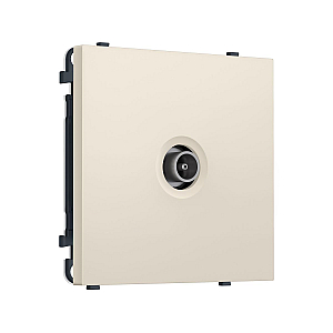 Комплект механизма TV розетки оконечной SIGMA Бежевый матовый 50-870 MHz 1dB QUANT PRO Ambrella Volt MS333010 (SP3330, PR202)
