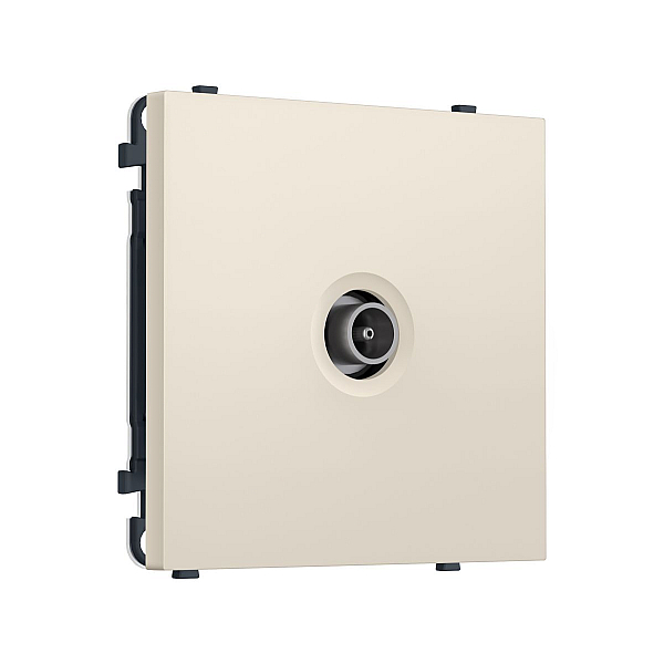 Комплект механизма TV розетки оконечной SIGMA Бежевый матовый 50-870 MHz 1dB QUANT PRO Ambrella Volt MS333010 (SP3330, PR202)
