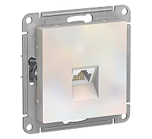 Розетка компьютерная RJ45, кат. 6A, механизм Systeme Electric AtlasDesign Жемчуг ATN000486