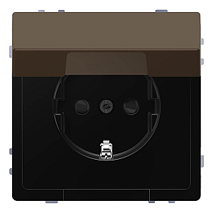 Розетка Schneider Electric Merten D-Life 16A с/з и крышкой MTN2310-6052