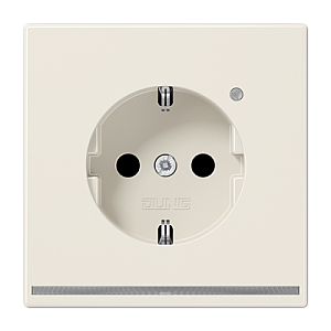 Розетка Schuko с LED подсветкой Jung LS1520-OLNW
