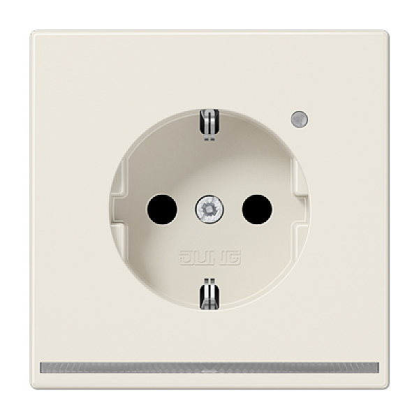 Розетка Schuko с LED подсветкой Jung LS1520-OLNW