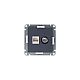 Розетка компьютерная RJ45/TV Systeme Electric AtlasDesign 5e кат UTP грифель ATN000789