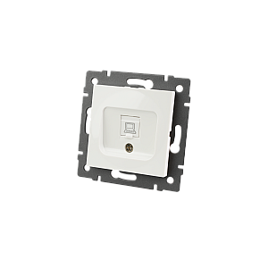 Механизм компьютерной розетки Arlight SCT-MPC1-PL-WH-V (RJ-45, CAT6) 049842