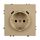 Механизм розетки с USB зарядкой Arlight SCT-NOBE-MUCC-SFPL-GD (230V, 16A) 061815