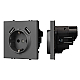 Розетка зк со шторками с USB тип А+А софт-тач серый базальт Arlight SCT-MUAA-SFPL-GR (250V, 16A) 054291(1)