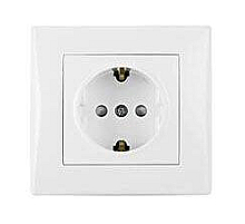 Розетка Schneider Electric Sedna с/з со шторками 16A 250V SDN3009121
