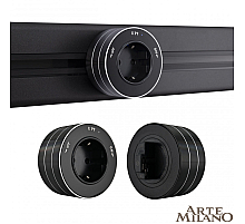 Трековая розетка Arte Milano Am-track-sockets 380011TS/ES Black