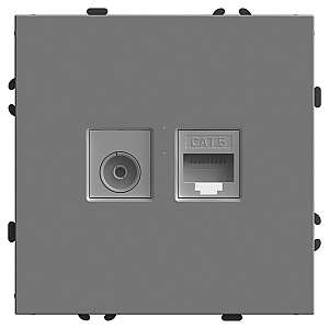 Розетка TV + компьютерная RJ-45 Stekker Эмили RST00-5106-10 49950