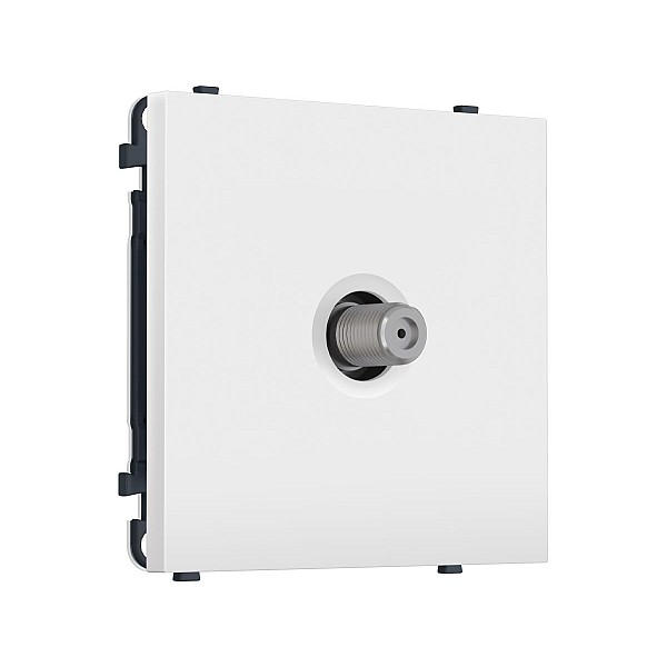 Комплект механизма TV розетки SAT SIGMA Белый матовый 5-2400MHz 3.5dB QUANT PRO Ambrella Volt MS133050 (SP1330, PR215)