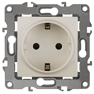 Розетка ЭРА 12 2P E Schuko 16A 250V 12-2101-02 Б0014676