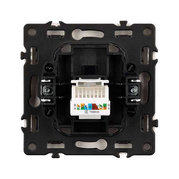 Розетка компьютерная софт-тач никель Arlight SCT-MPC1-SFPL-IS (RJ-45, CAT6) 059439(1)