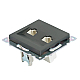 Розетка компьютерная 2-местная RJ-45 (механизм) Stekker GLS00-7109-06 Катрин, графит 50008