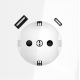 Розетка с USB, A+C Voltum S70 VLS040501