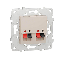 Аудиорозетка двойная Schneider Electric Unica New NU548944