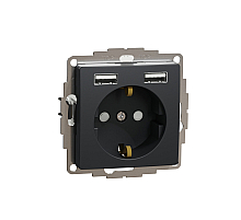 Розетка с заземлением и USB Schneider Electric SDD114052