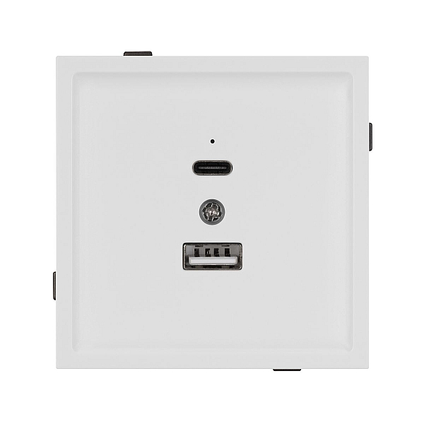 Механизм USB розетки Arlight SCT-TENDO-MUAC-SFPL-WH (5V, 3A, QC3) 054539