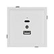 Механизм USB розетки Arlight SCT-TENDO-MUAC-SFPL-WH (5V, 3A, QC3) 054539