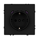 Механизм розетки с USB зарядкой Arlight SCT-NOBE-MUCC-SFPL-BK (230V, 16A) 061813
