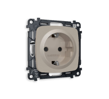 Комплект механизма розетки с/з со шторками Ambrella Volt Omega MO367010