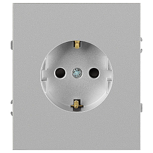 Розетка Эра Arktik 16-2101-03 с заземлением 2P+E Schuko 16А-250В алюминий Б0070416