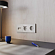 Розетка встраиваемая Voltum S70 с заземлением и защитными шторками, 16А, с USB, A+С, (кашемир) VLS040503