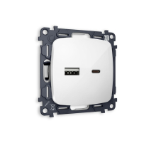 Комплект механизма розетки USB A+C 20W Ambrella Volt Omega (OP1110, VM177) MO111010