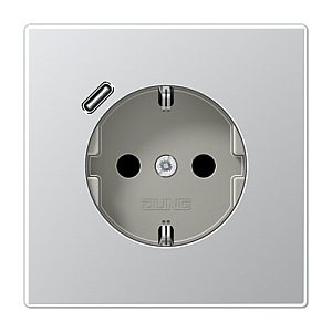 Розетка 2K+З USB Typ C Jung AL1520-18C