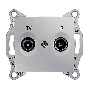Розетка TV/R проходная Schneider Electric Sedna 4dB SDN3301860