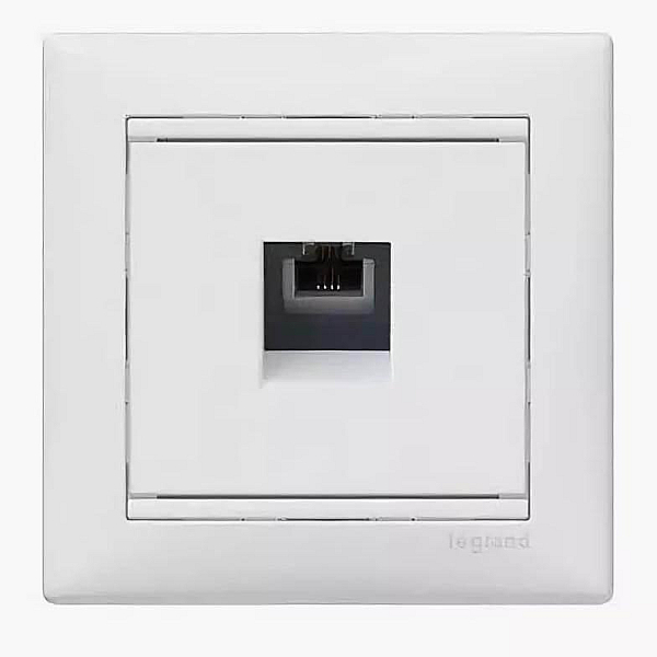 Розетка компьютерная RJ45 Legrand Valena ISDN алюминий 770141