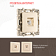 Розетка RJ45 Arte Milano 217.45-1.shampan