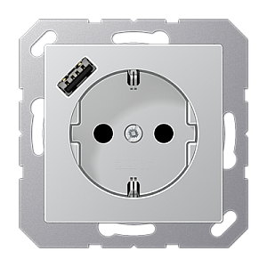 Розетка 2K+З USB Typ A Jung A1520-18AAL